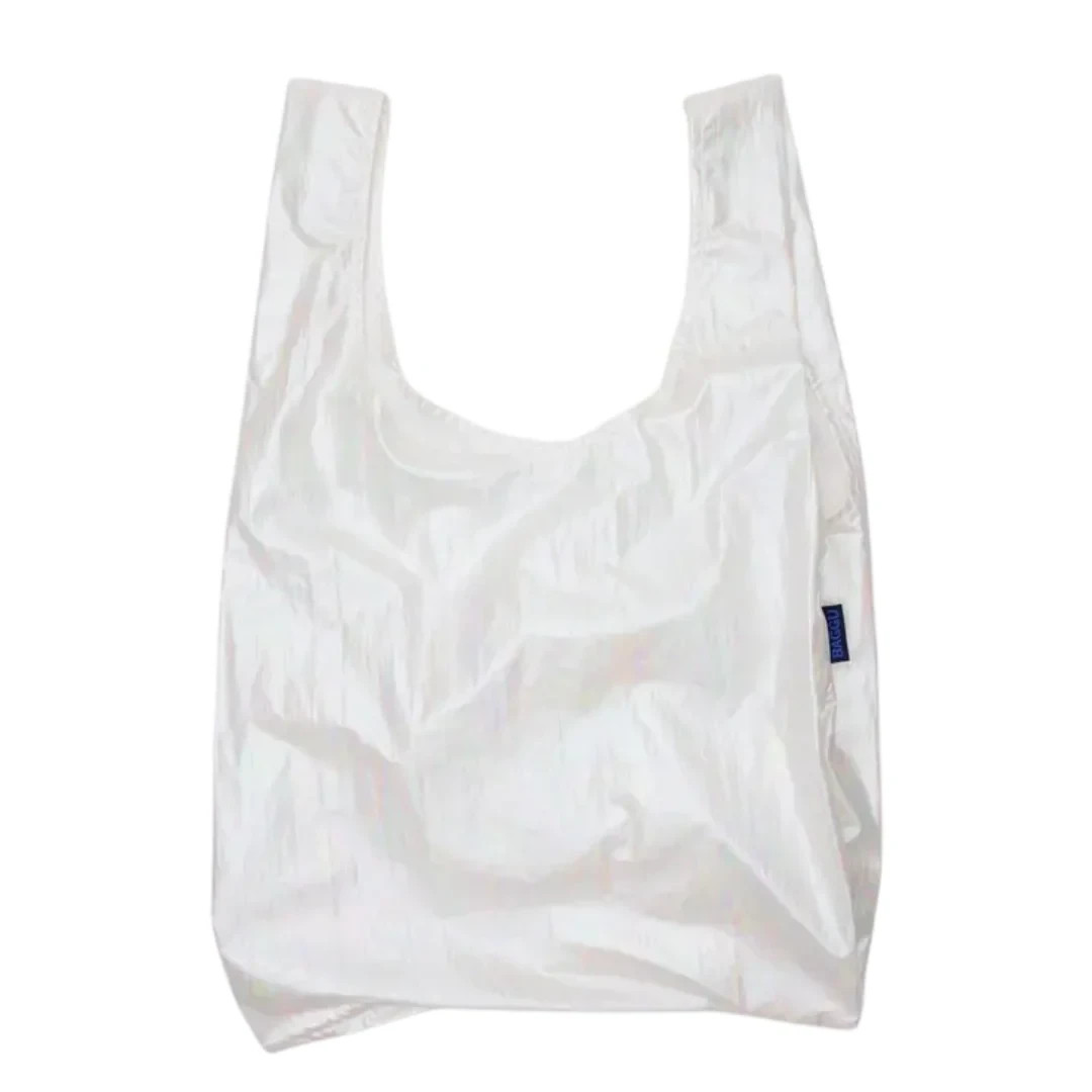 NWT Baggu Standard Reusable Bag Pearl Metallic US seller Discontinued OOP SoldOu