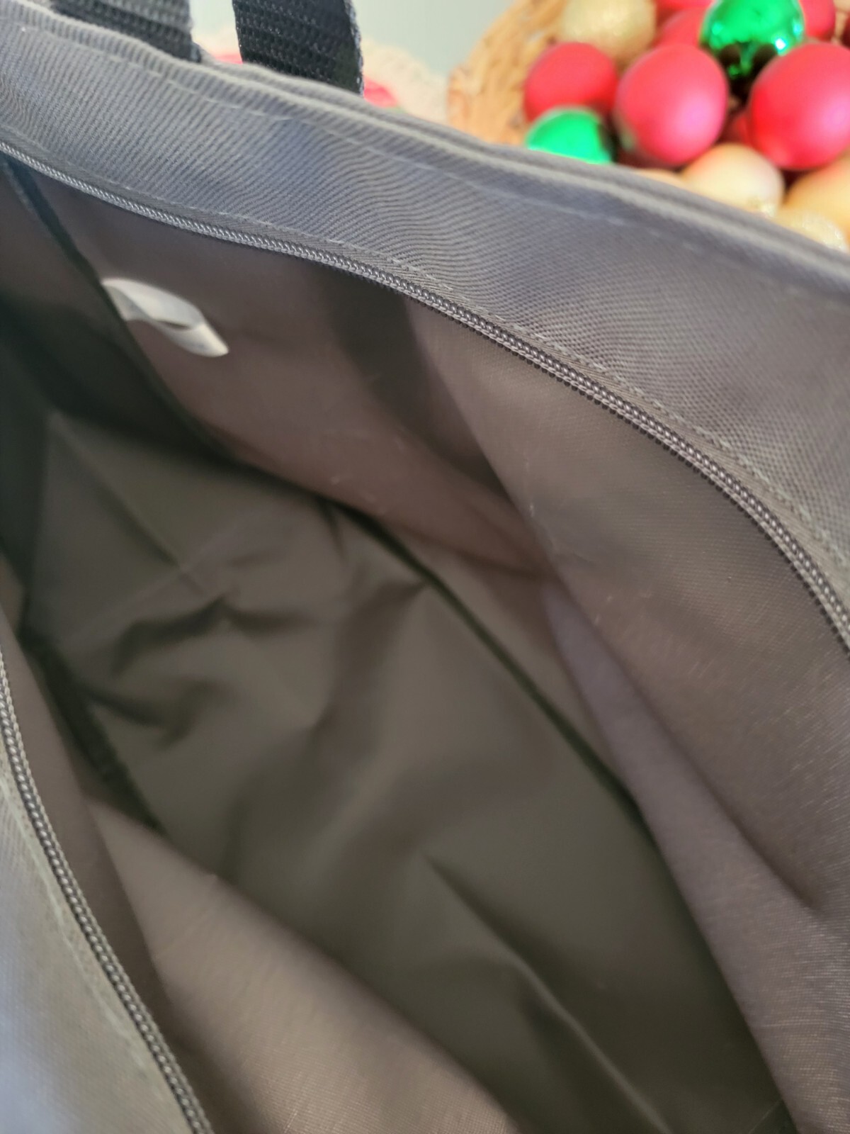 2 New BG410 Port Authority Essential Zip Tote Bags Adorable!❤️ CHARCOAL Sale!🔥