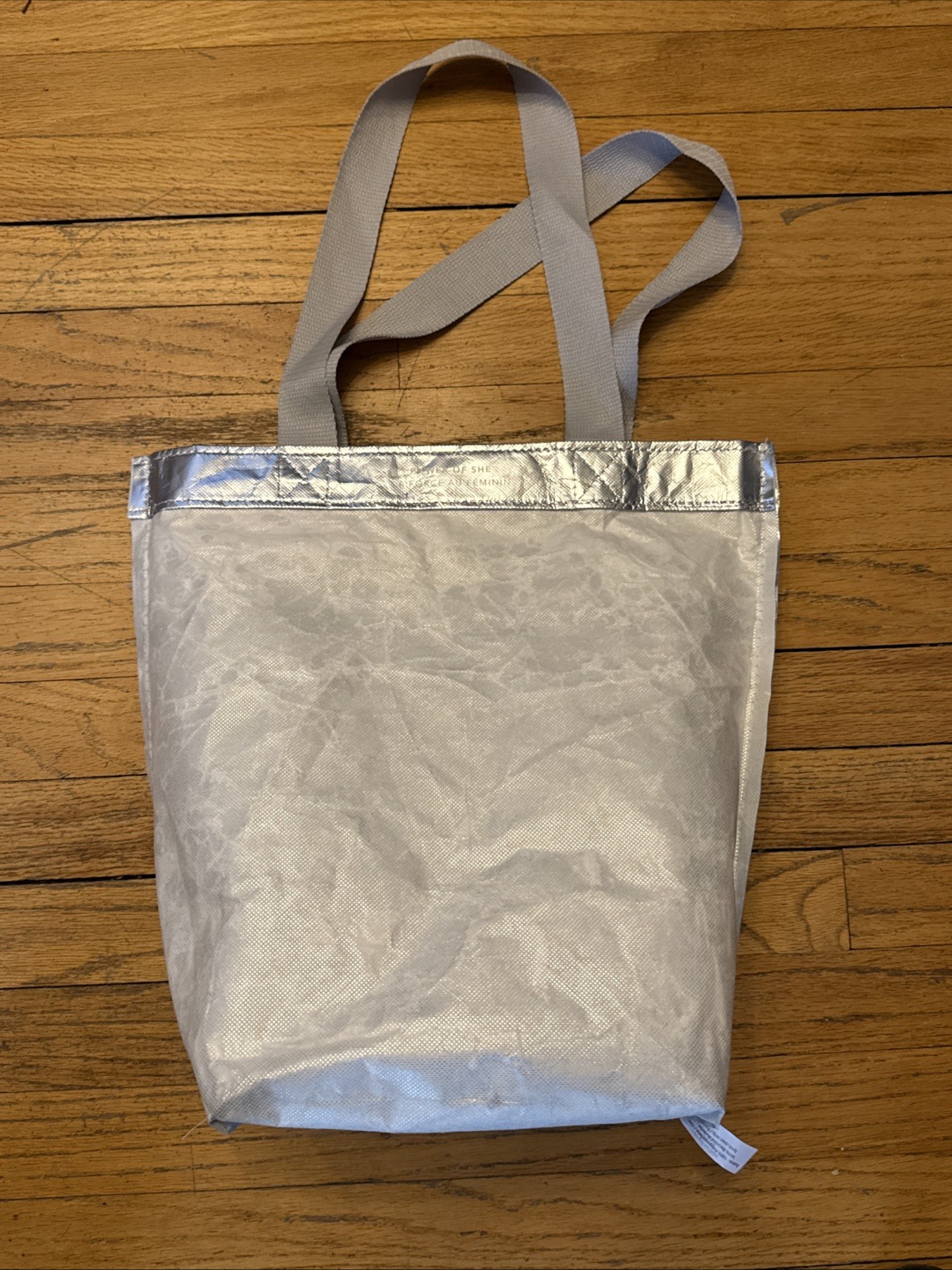 ATHLETA Silvery Shopping Bag – Medium – Double Handles