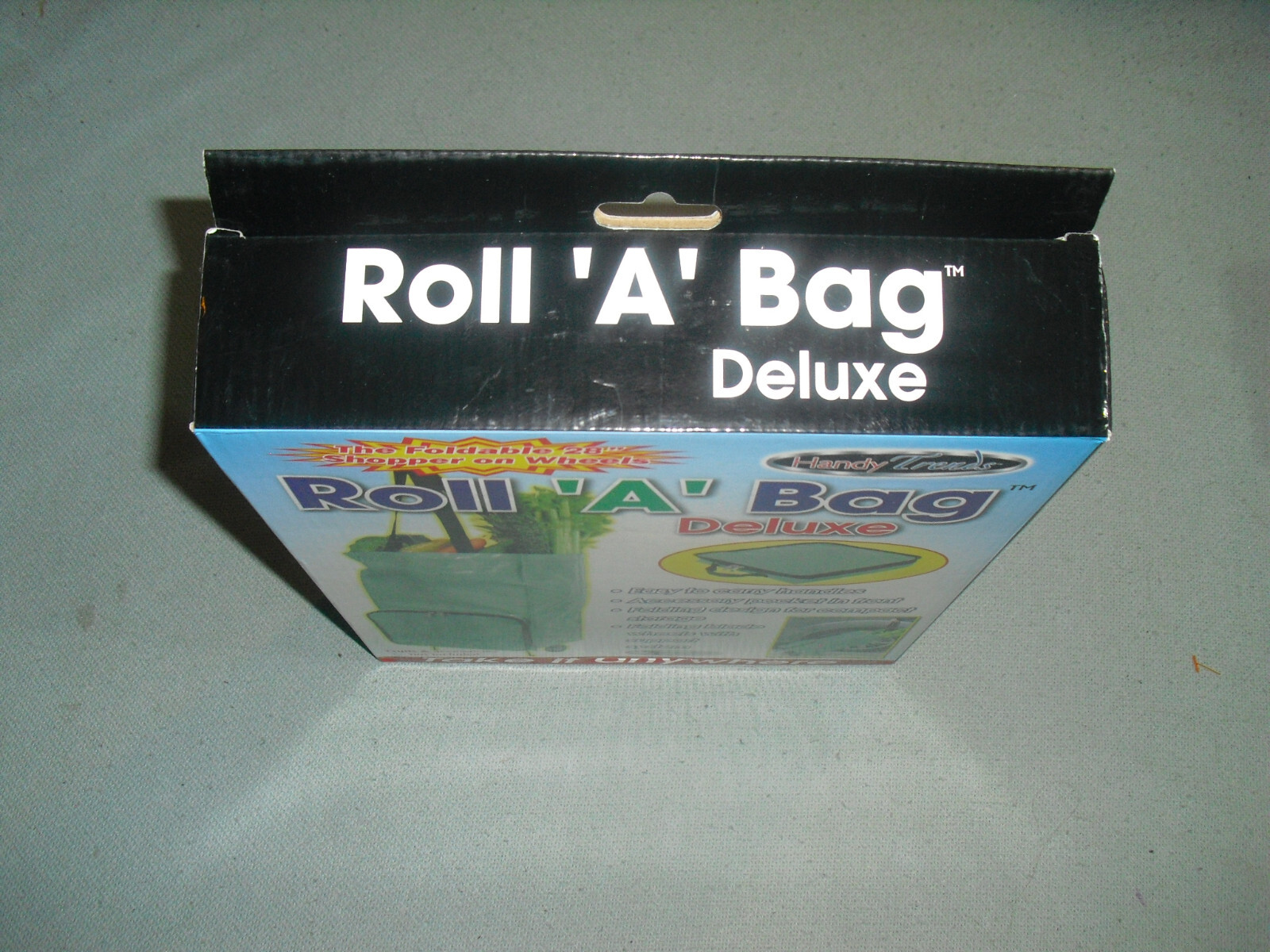 NEW Handy Trends Roll A Bag Deluxe Foldable 28″ Shopping Bag with Wheels