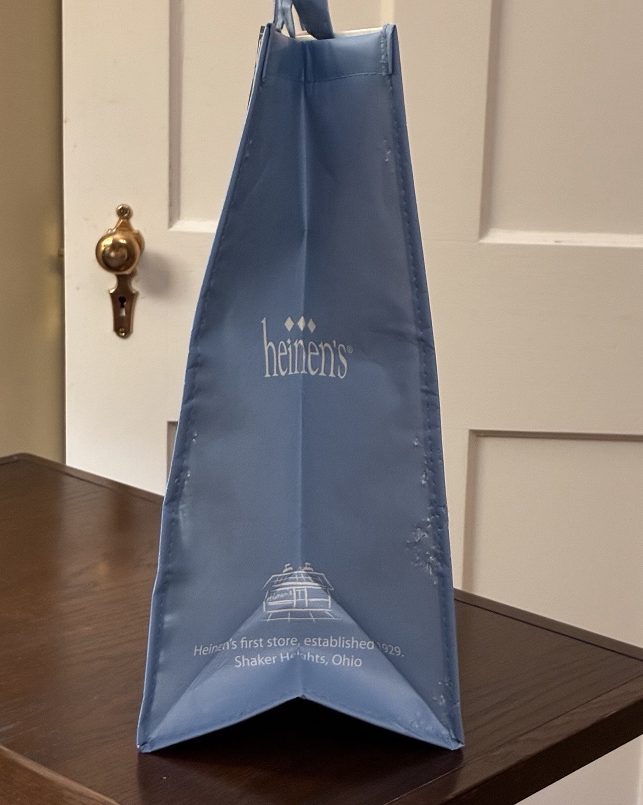 Heinen’s CLEVELAND OHIO 15.5 x 13.75 x 8″ Reusable Shopping Tote Bag ~ Landmarks