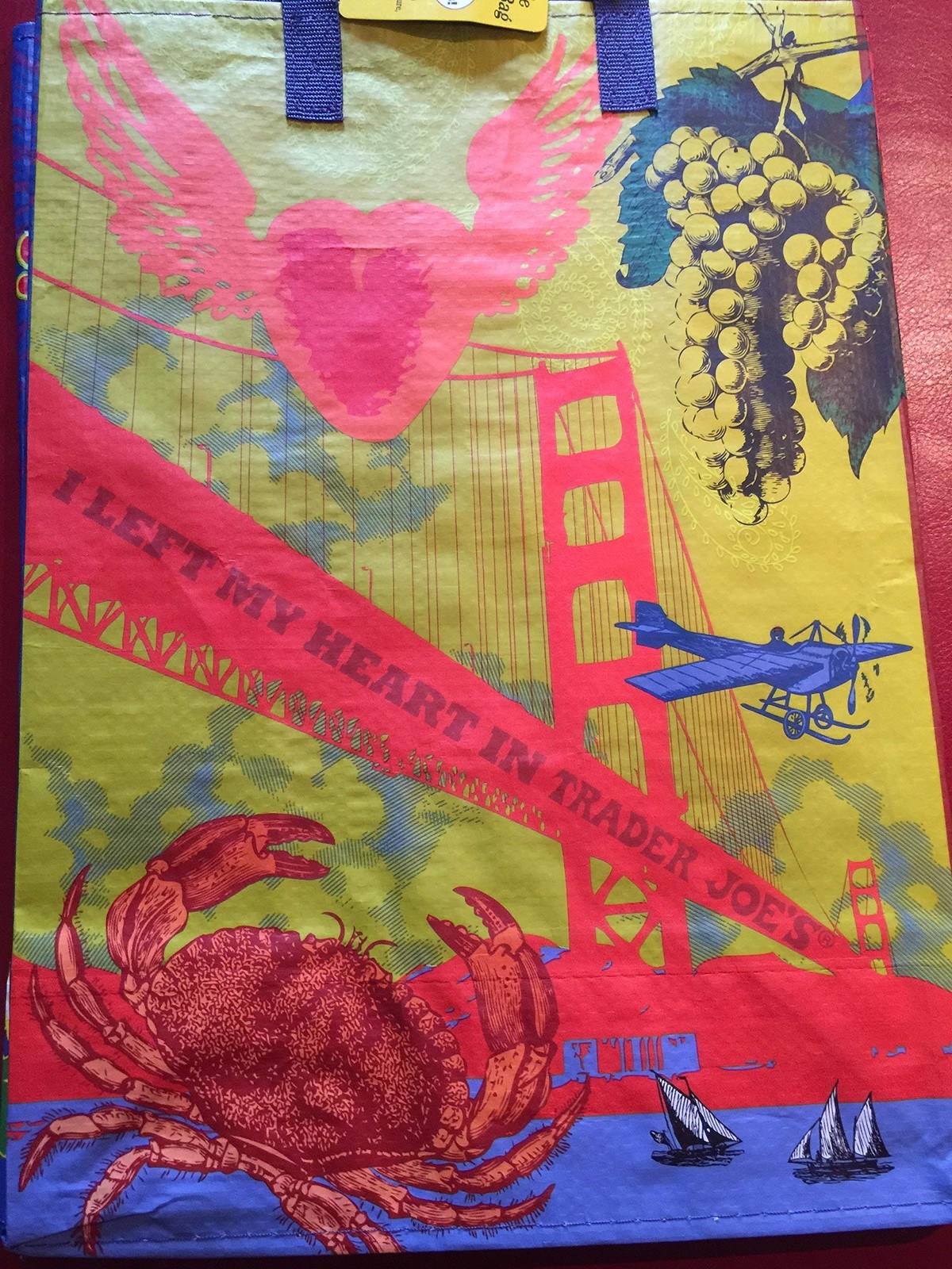 NO CAL San Francisco – Napa Valley – 1967 Theme Trader Joe’s Shopping Reusabl…