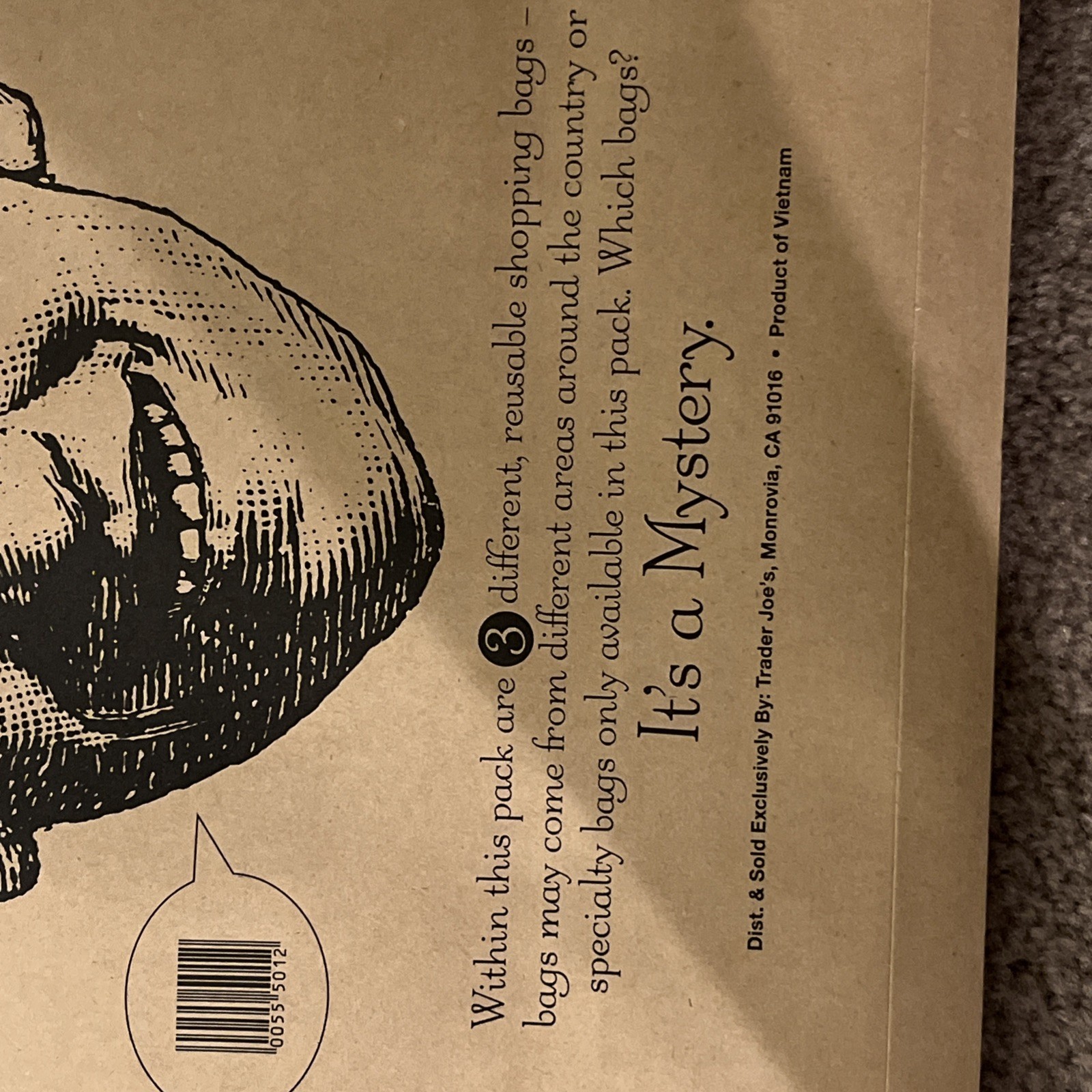 TRADER JOES “Mystery Pack” New Bags 3 Pack Collect Them All LIMITED