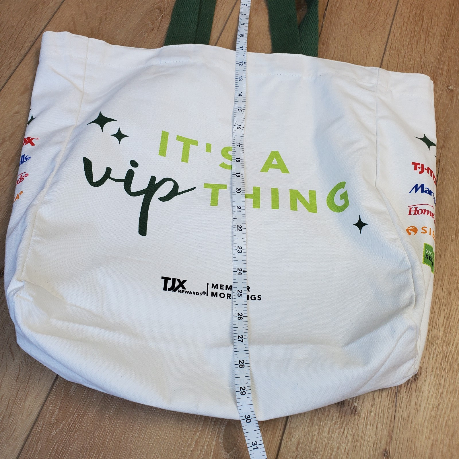 3 Marshalls HomeGoods TJMaxx Large Tote Bag Lot New VIP Cotton Shopping Market