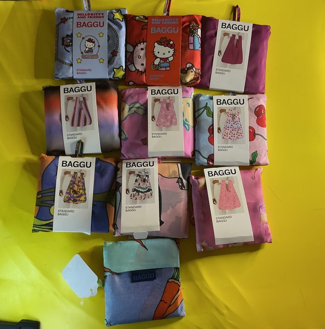 New BAGGU Standard Reusable Foldable Shopping Bag Tote Bag Set6