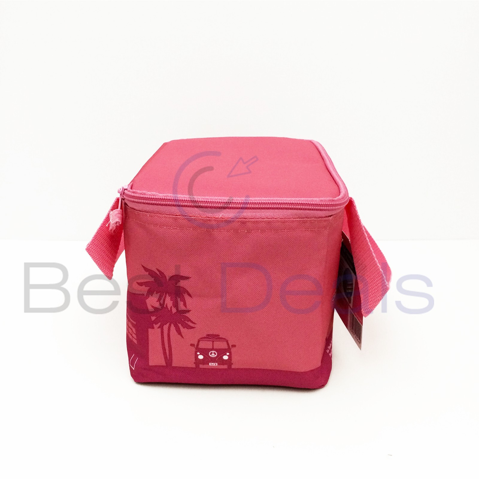 2 Pack Trader Joe’s Valentines Day Mini Insulated Tote Bag Pink
