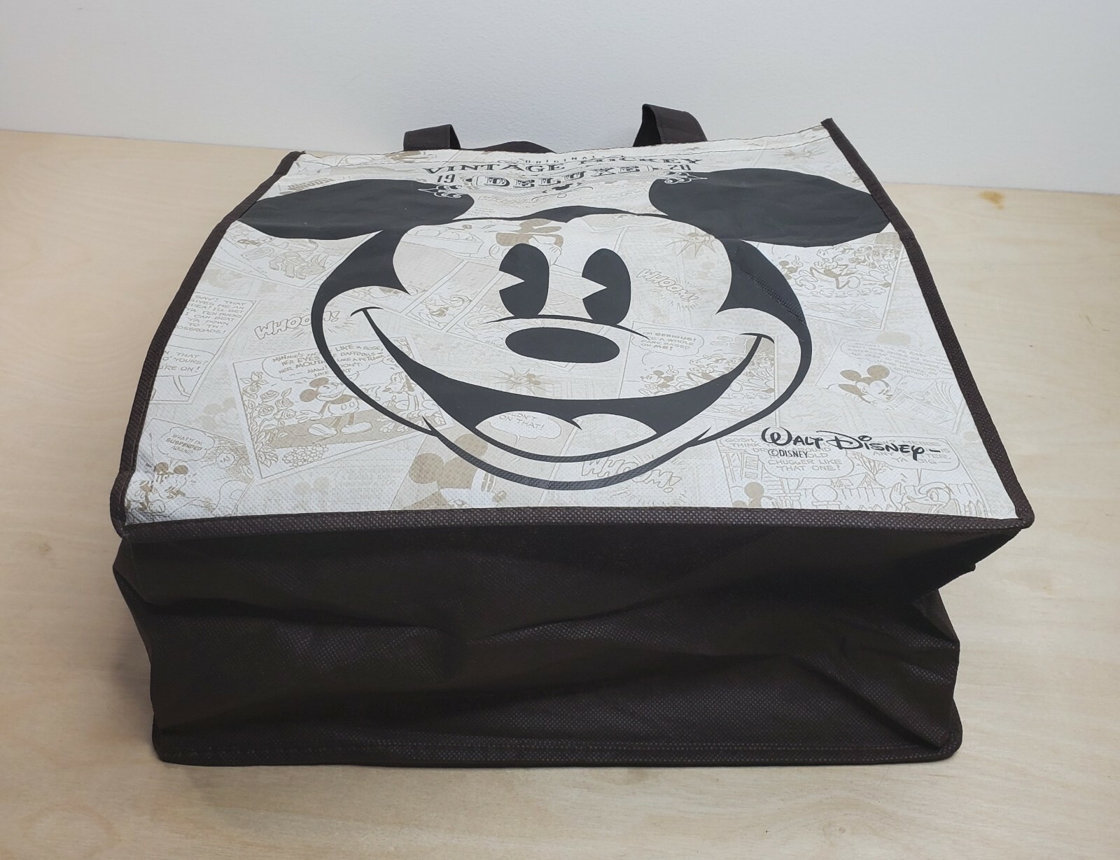 Tote Carry Reusable Bag Mickey Mouse 13.25 x 15.25 Inch Retro