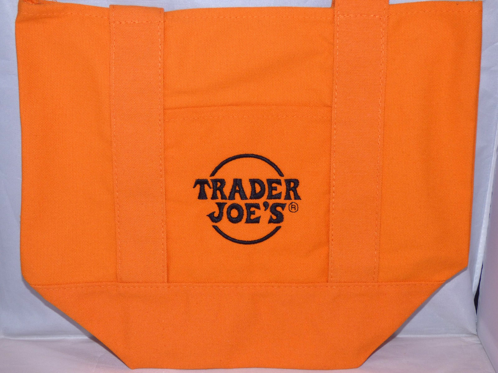 Trader Joe’s – Mini Canvas Tote Bag – Orange – Halloween 2025 – Limited Edition
