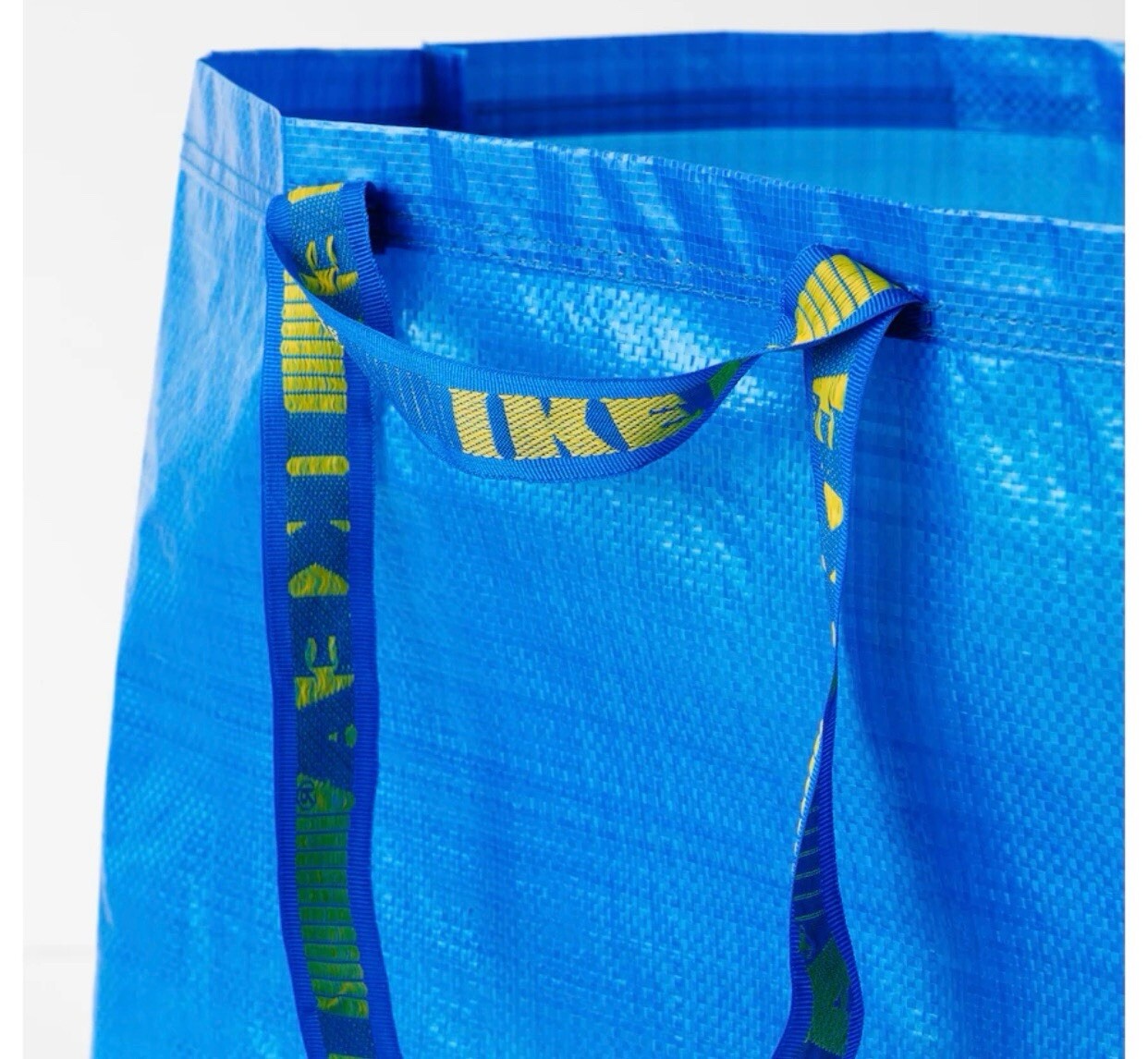IKEA Blue Reusable 21 3/4×14 1/2×13 3/4 19 Gallon Shopping Tote Carrier Bag