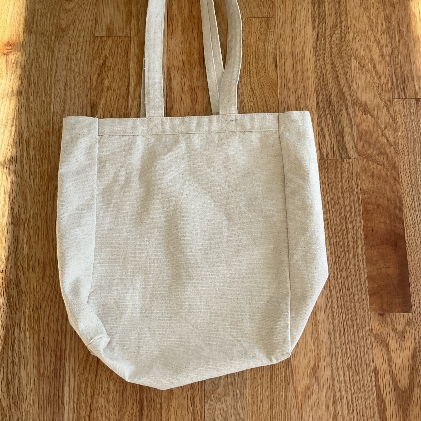 Chicago Canvas Tote Bag Reusable Eco-Friendly Beige Chicago Flag Shopping Bag