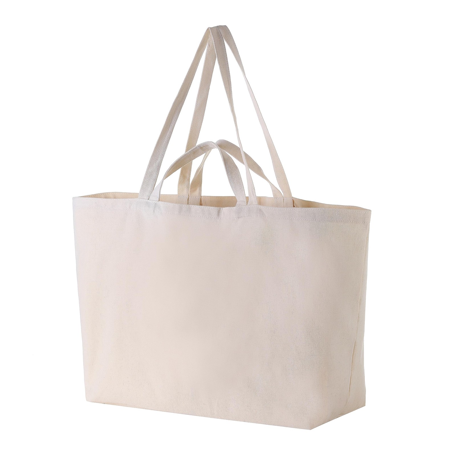 27″ X 16″ X 8″ Large Sturdy Canvas Tote Bag – Grocery Shopping Beach Reusable…