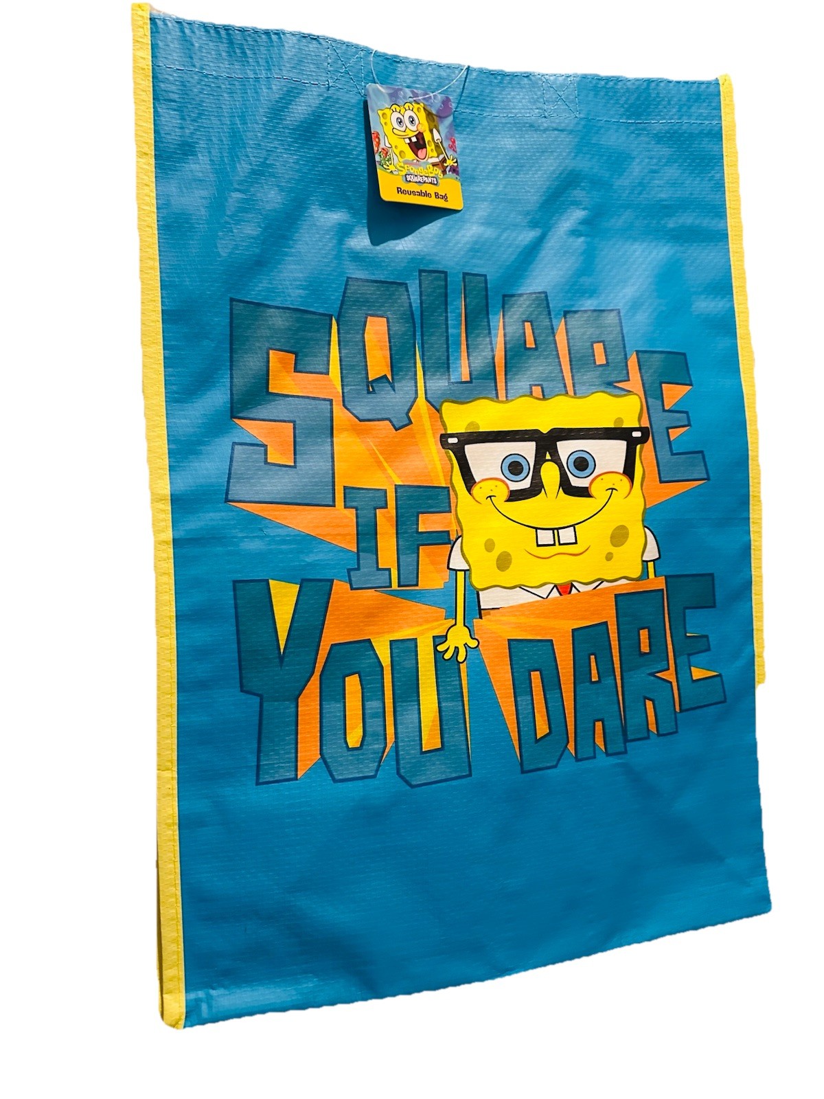 SpongeBob SquarePants Reusable Inspirational Themed Bag W/Handles. 18×13 In