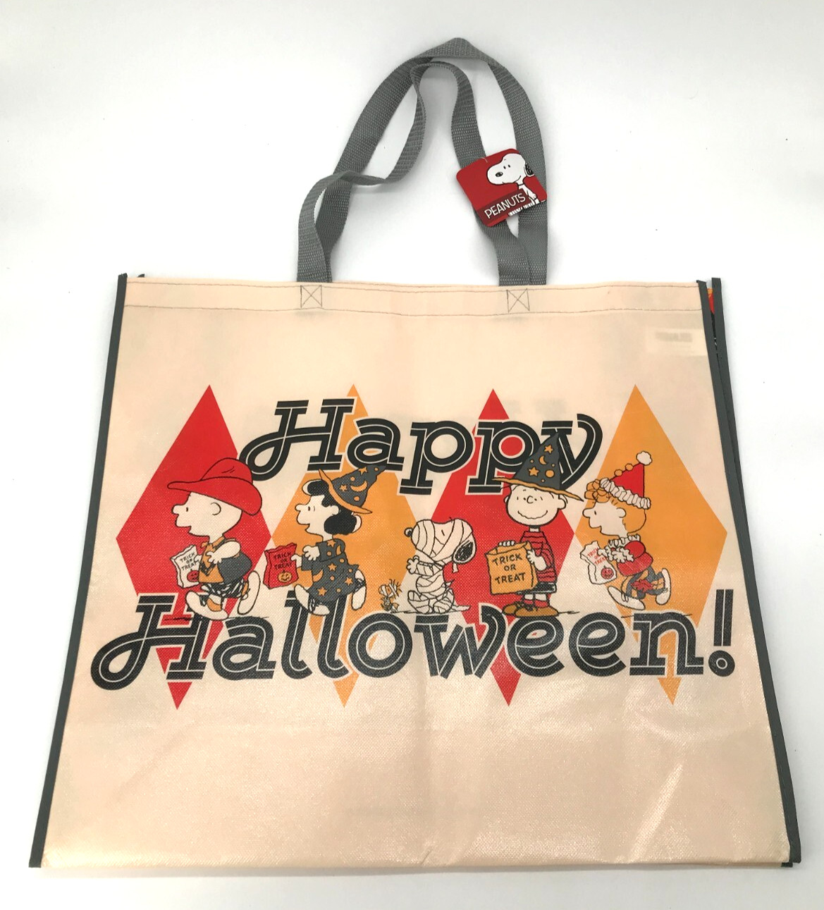 Halloween Peanuts Snoopy Kohl’s LARGE Reusable Shopping Grocery Gift Bag READ