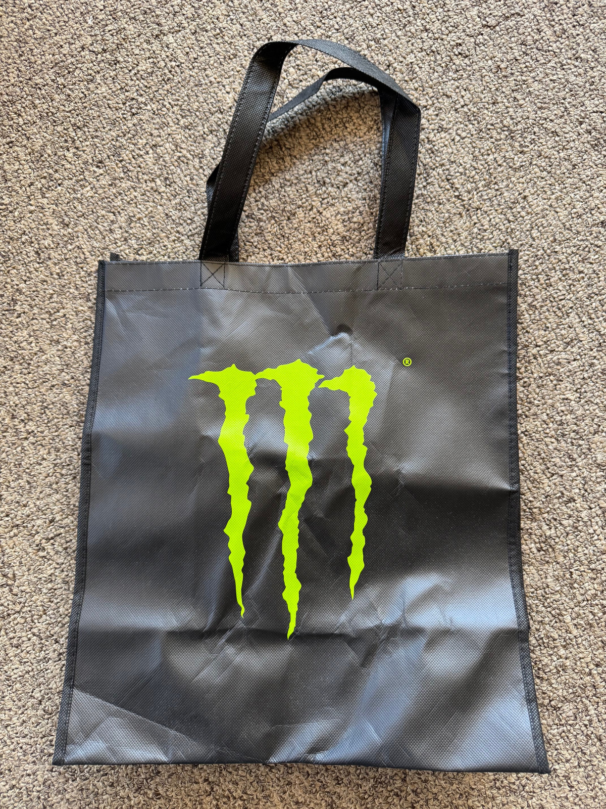 Monster Energy branded grocery style Tote-Bag