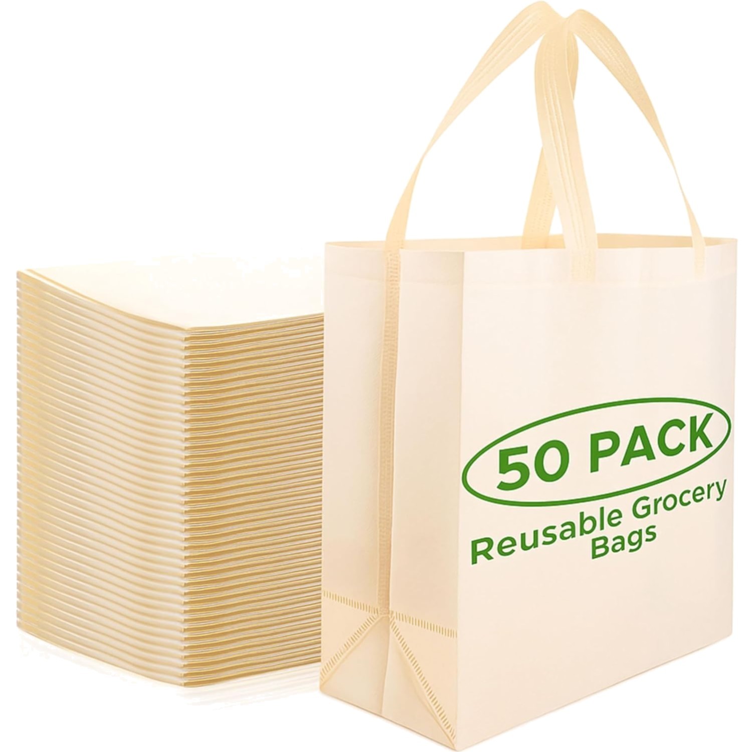 Reusable Grocery Bags Eco-Friendly – Large Reusable Shopping Bags, Heavy Duty…