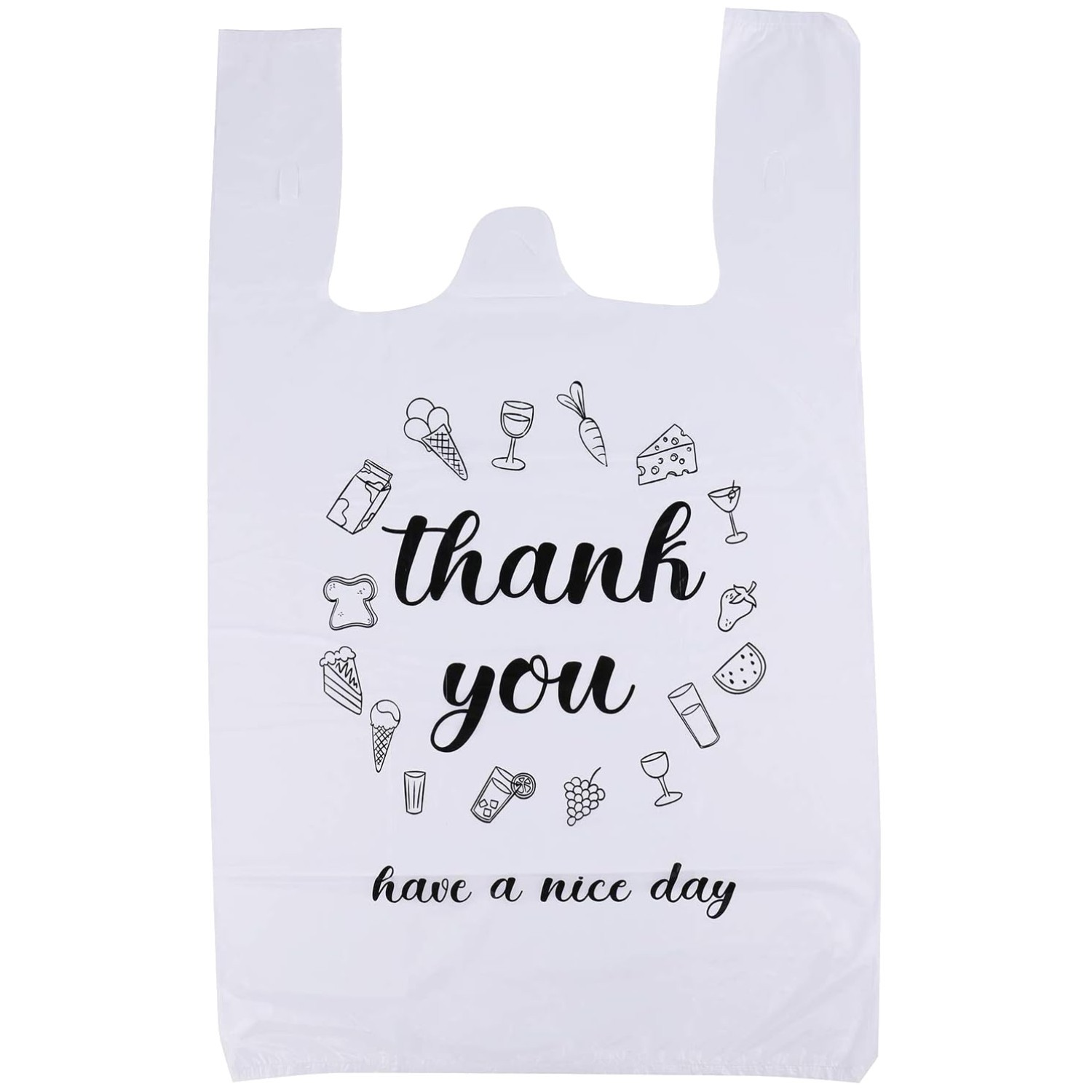 Reusable Shopping Bags – 500 Ct Thank You T-shirts Carryout
