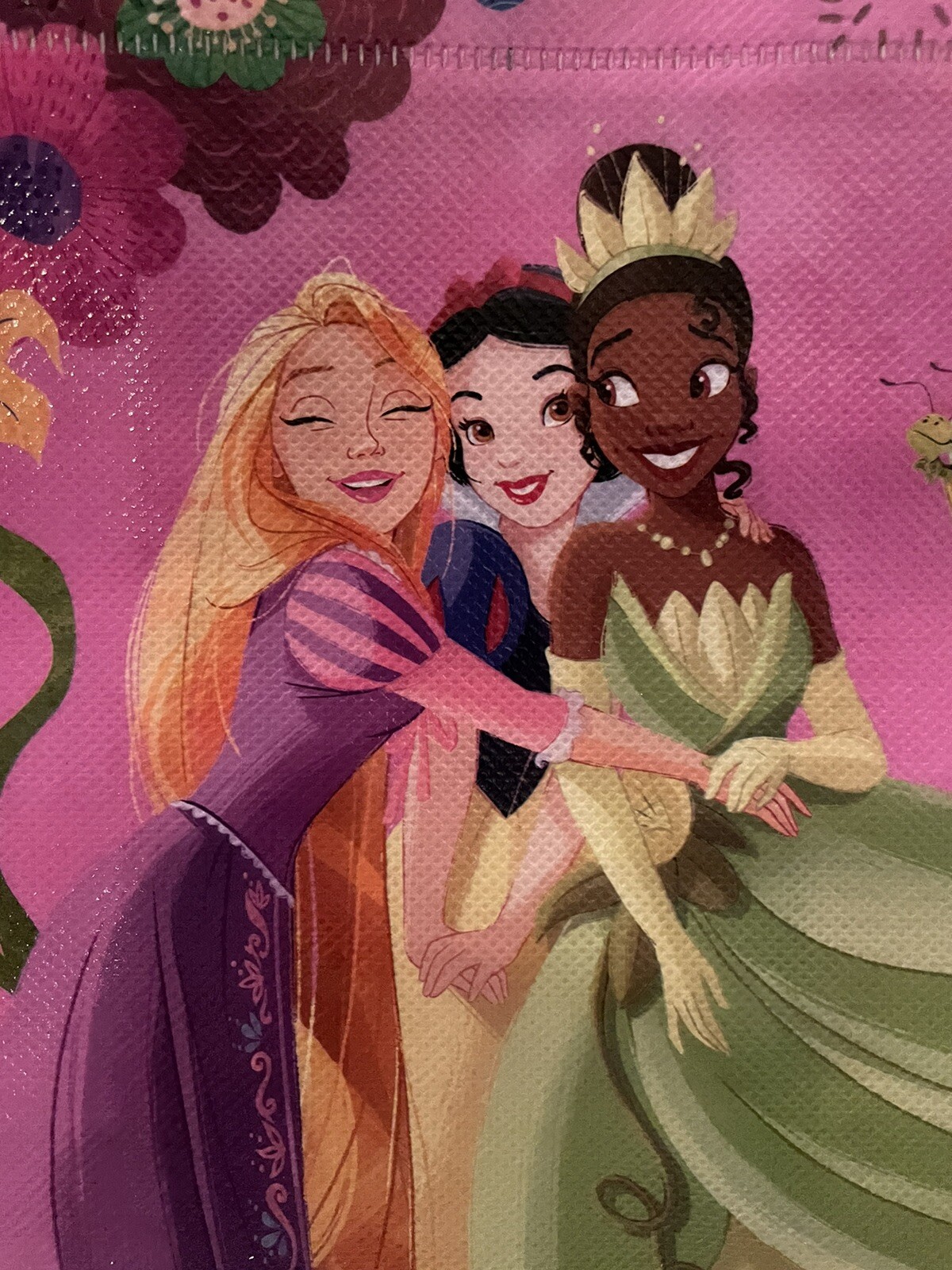 NEW Disney Princess 2 Pack Mini Reusable Halloween Bags w/ Handles Pink/Blue