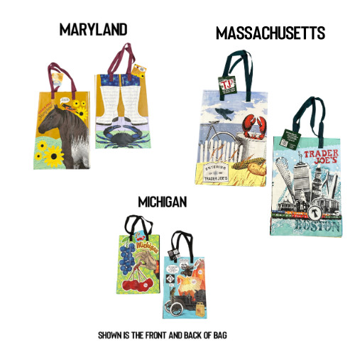 YOU PICK! (40+ Choices) Trader Joe’s NEW ECO REUSABLE GROCERY SHOPPING TOTE BAG