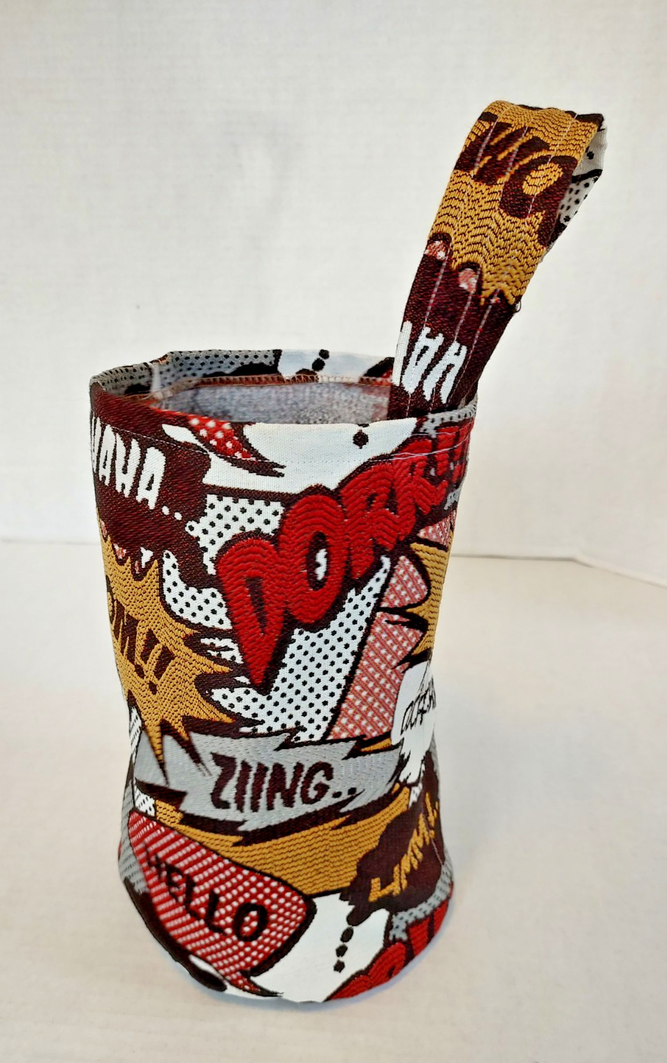 Fabric Tote Shopping Bag Comic Book Style Print Pop Art Boom Haha Zing Hello