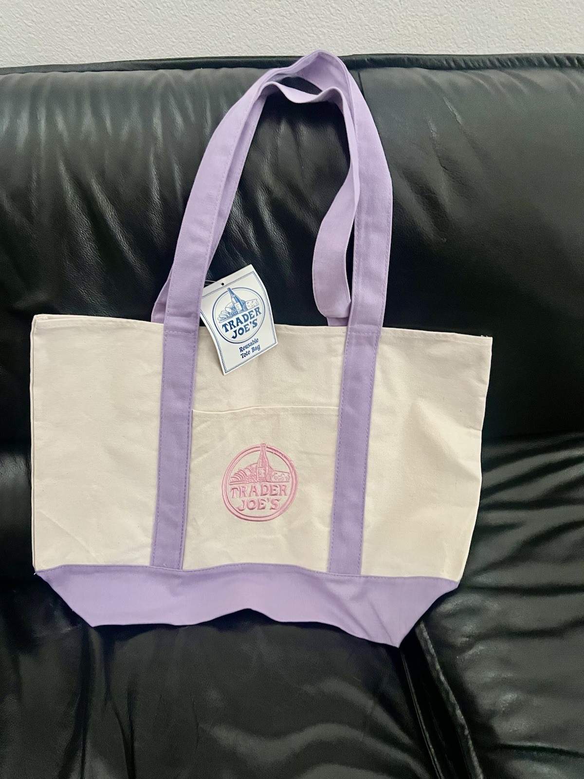 Trader Joe’s Large Insulated Reusable Tote Bag Purple