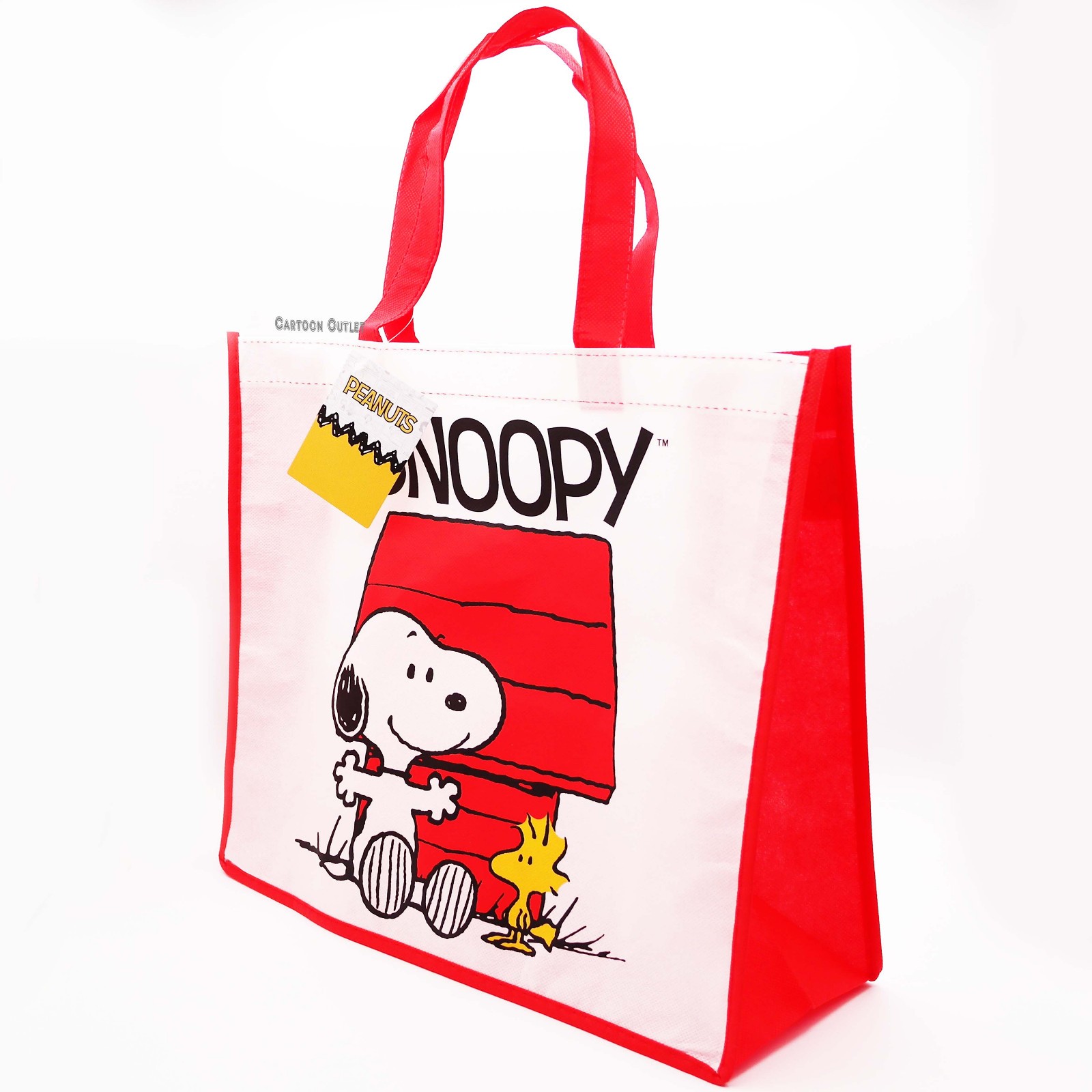 Peanuts Snoopy Reusable Woodstock Large Shopping Tote Bag with Handle New