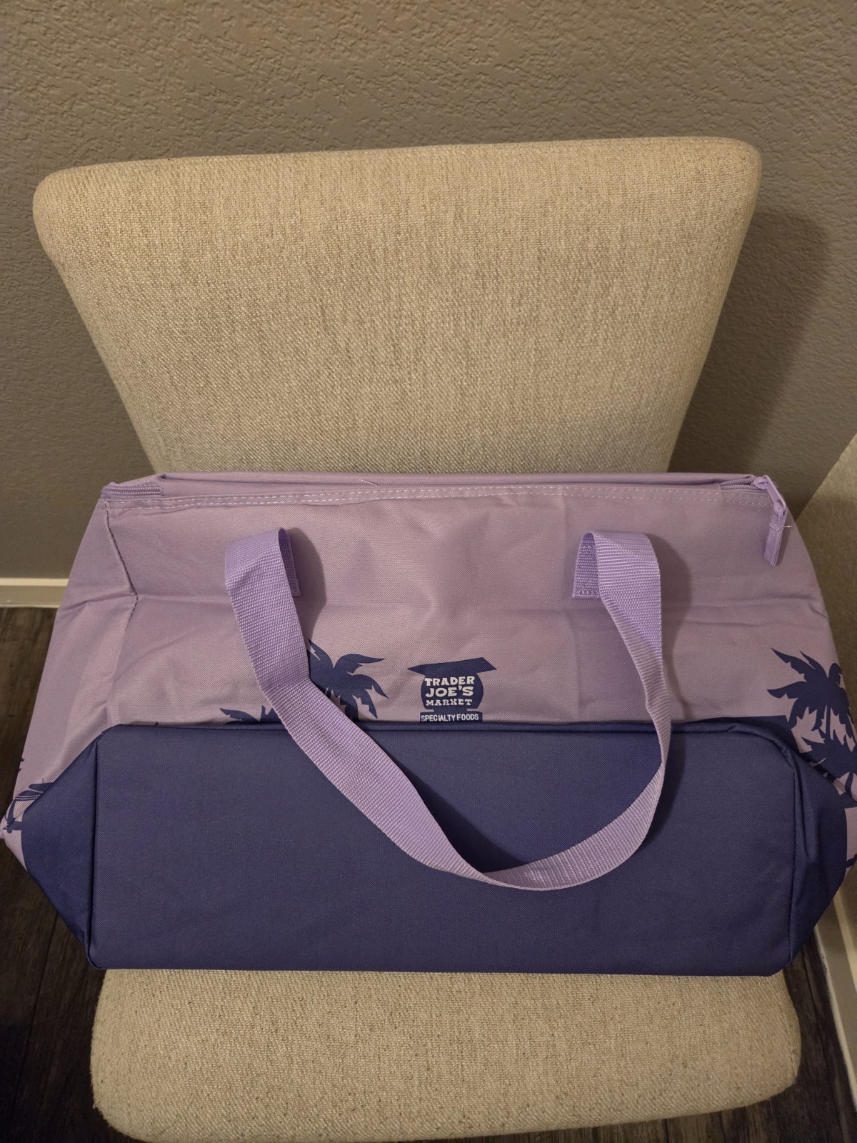 Trader Joe’s NEW SPRING 2026 RELEASE PURPLE RAIN Large Insulated Bag LIMITED