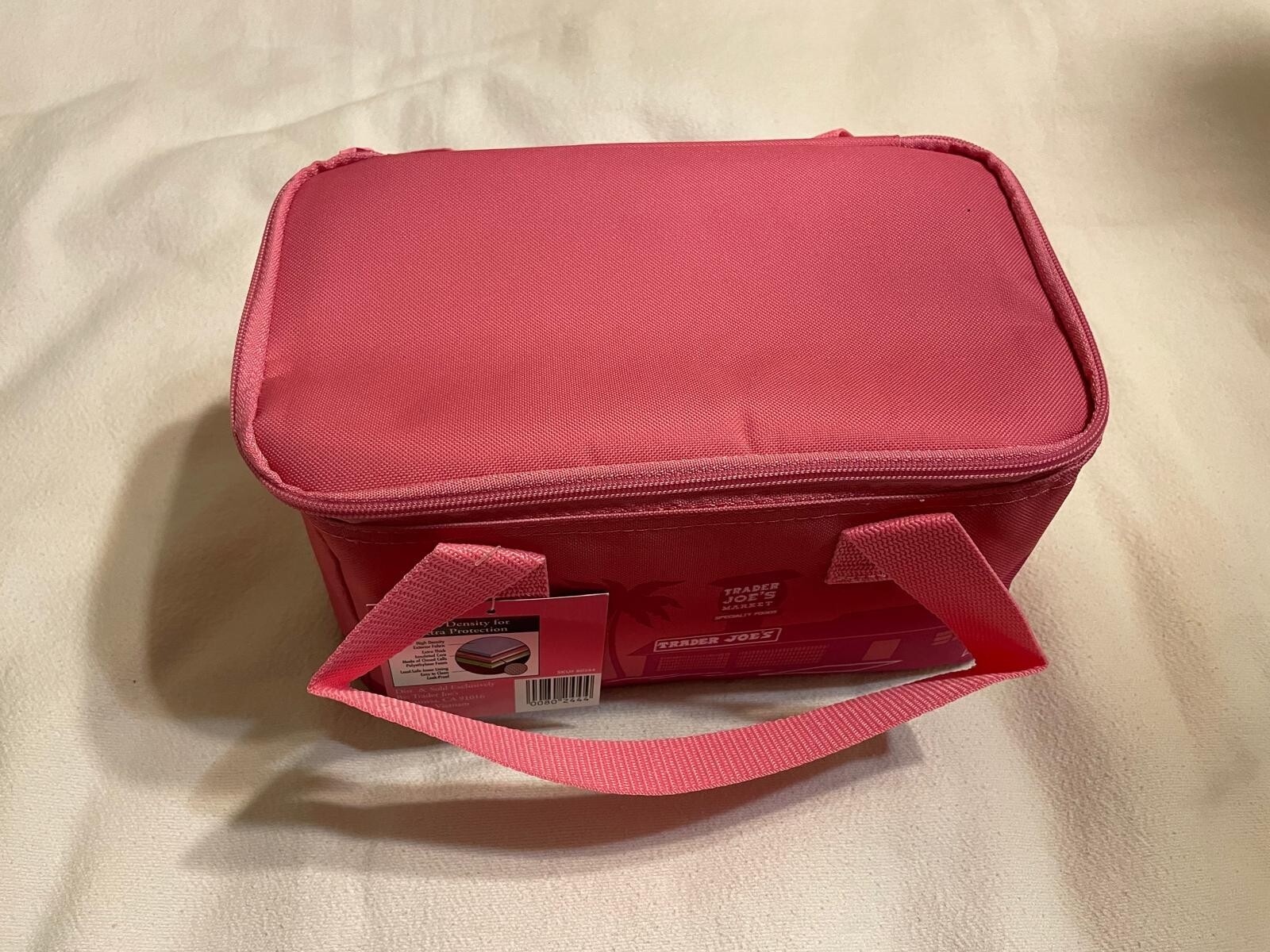 Bundle Set of 2: Trader Joe’s Mini Insulated Cooler Bag: Peach & Pink! NWT!