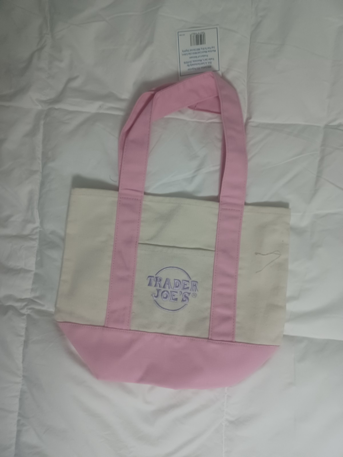 Trader Joes’s Mini Pastel Canvas Tote Bag- Full Set of 4 Color-New Rare 2024 Rel