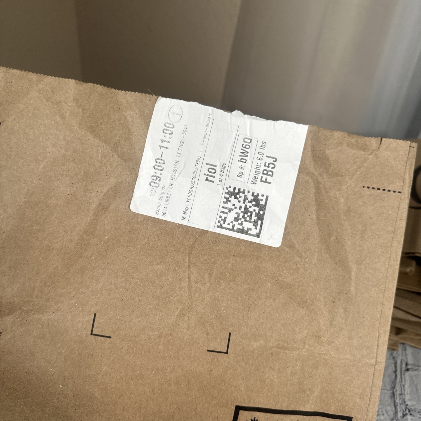 Lot Of 10 Paper Temp Thermal Insulated Foil Lined Bags Whole Foods Amazon