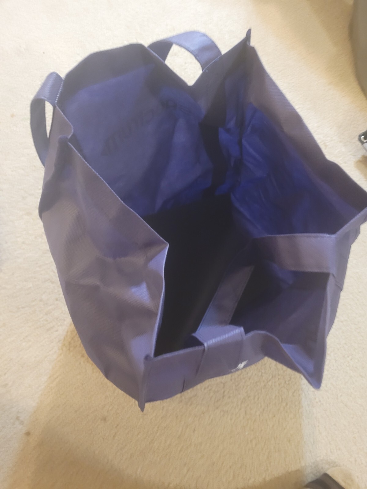 AUTHENTIC Spectrum Tote Bag Large Durable Shopping Blue/Purple FREE SHIPPING