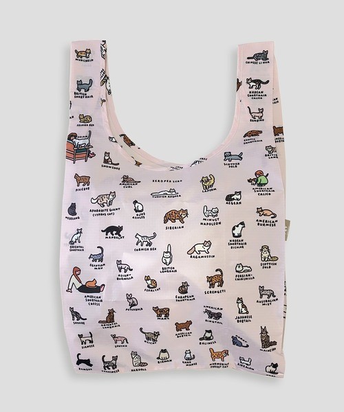 BAGGU standard CAT (GRAPHIC DICTIONARY) Reusable Eco Bag w/ Pouch w/Tracking#