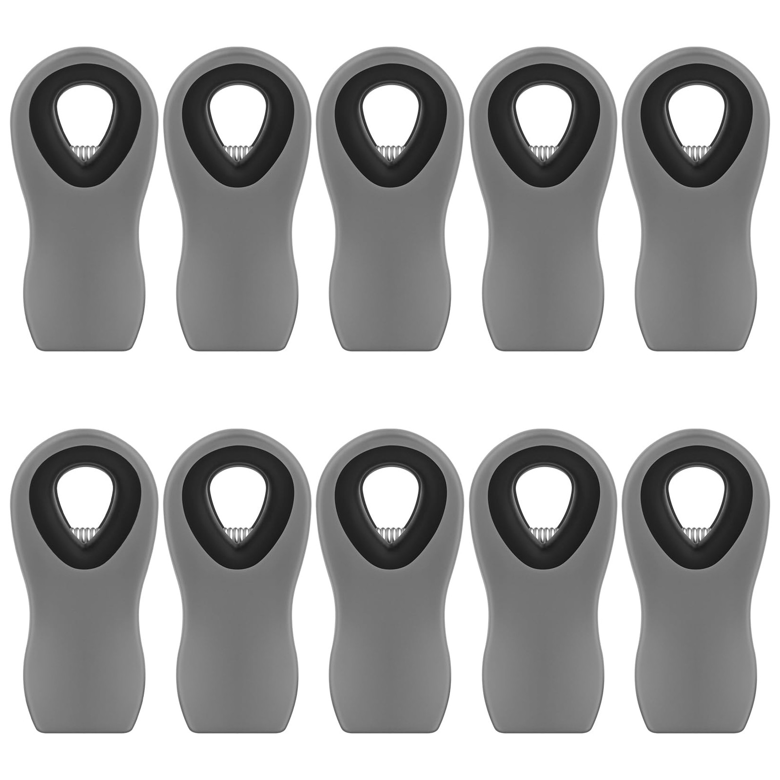 WUDIME 10PCS Magnetic Chip Clips Airtight Seal Reusable Grey 2 inches, Gray