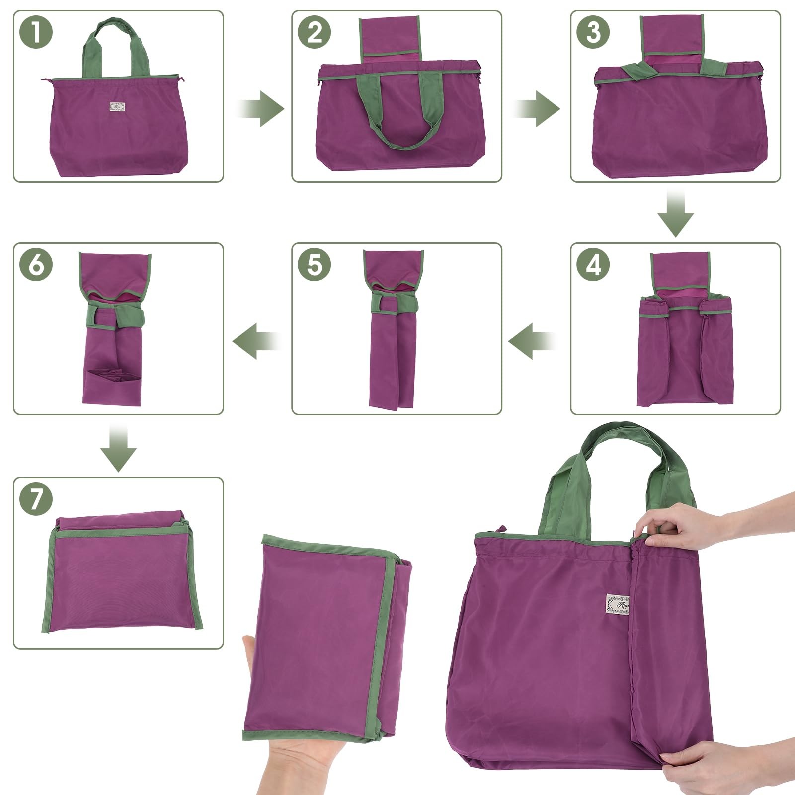 Reusable Grocery Bags, Colorful Shopping Bags,Machine Washable,Foldable,Durab…