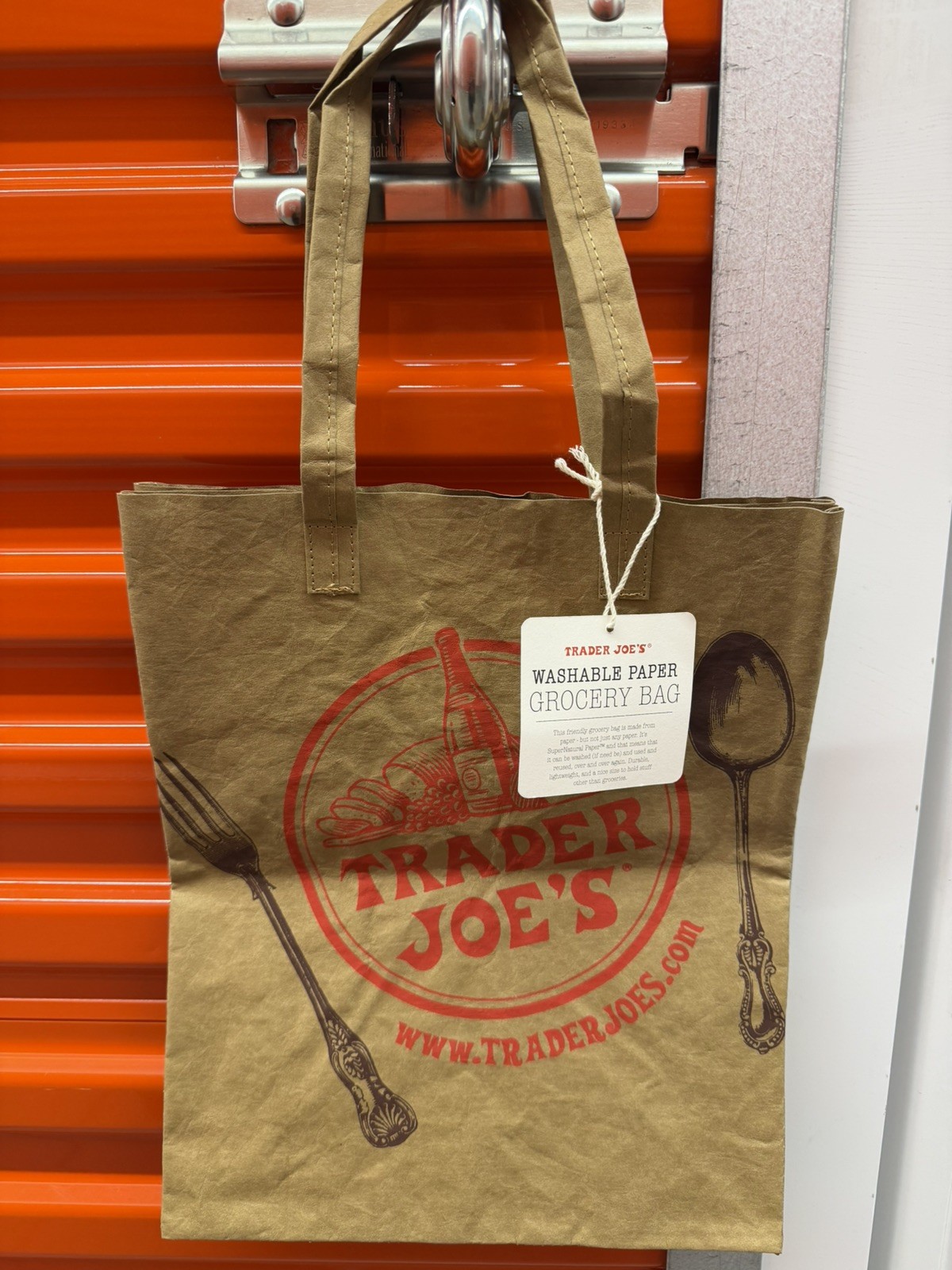 Brand New! Iconic Trader Joe’s Eco Reusable (Washable) Grocery Paper Bag
