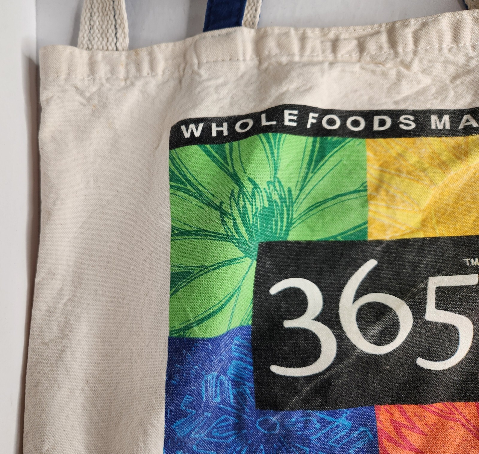 Whole Foods Market 365 Everyday Value Tote/Shoulder Bag Canvas Grocery Reusable