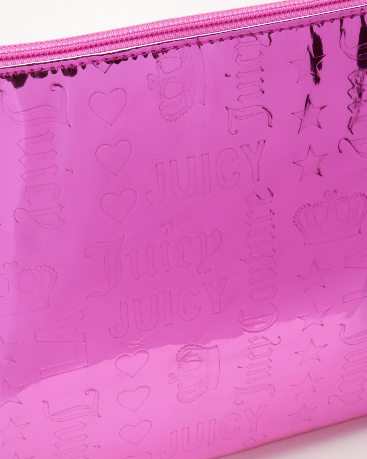 Juicy Couture Hot Pink Makeup Bag Cosmetics Organizer One Size,