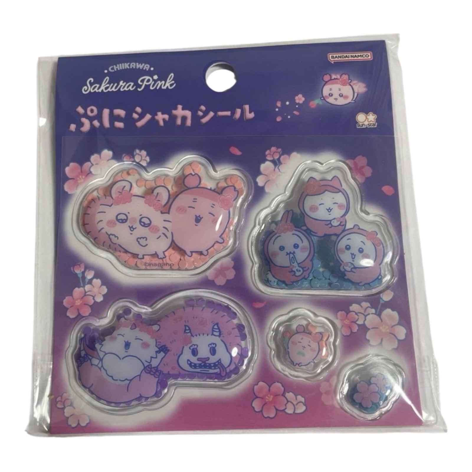 2sets New JAPAN 7-Eleven Sticker in stores Chiikawa Pink Purple
