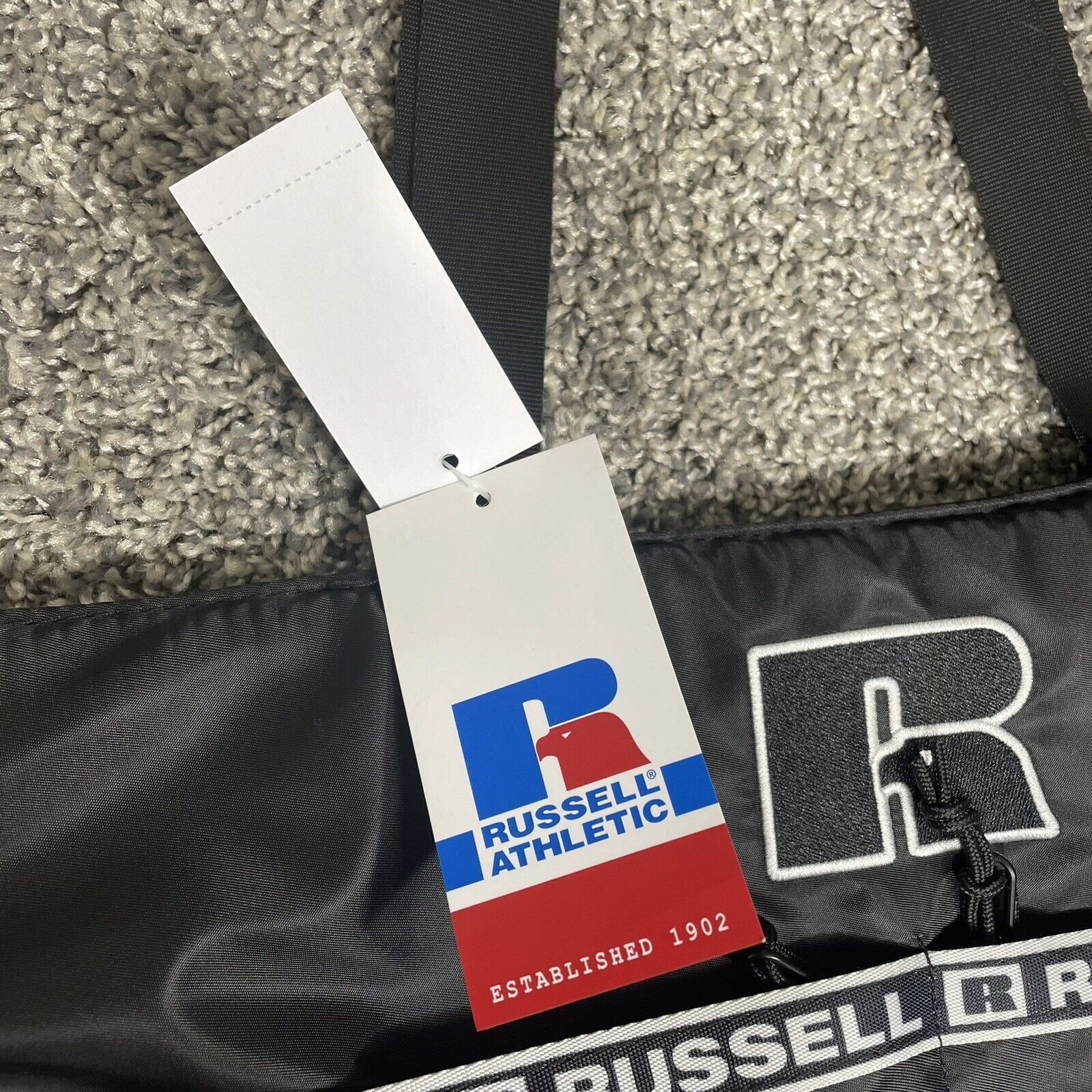 Russell Athletic Black Tote Bag Everyday Carrying Zip