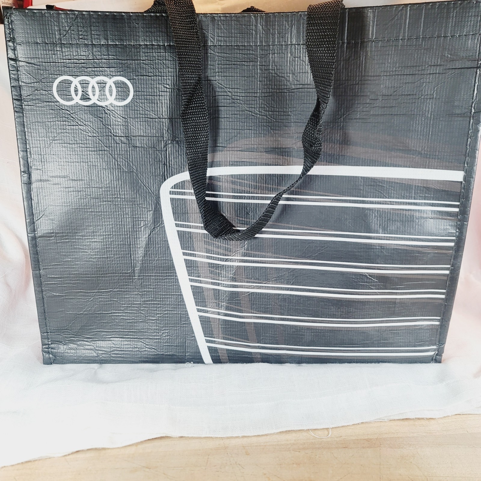 Audi Reusable Bag Graphic Printed Tote Eco-Friendly Luxury Car Shopping 15x12x7