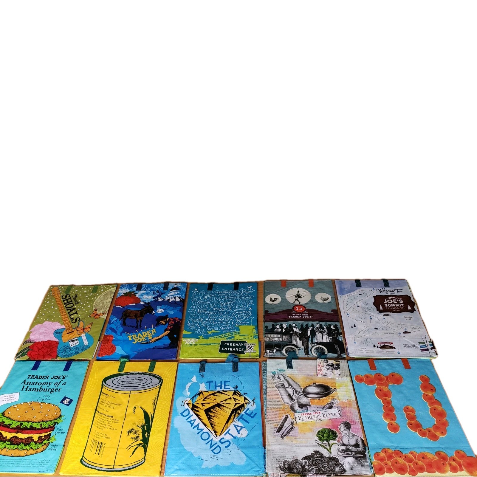 1x NEW Trader Joe’s Eco Reusable Shopping Gift Tote Bag PICK ONE (1) FREE SHIP
