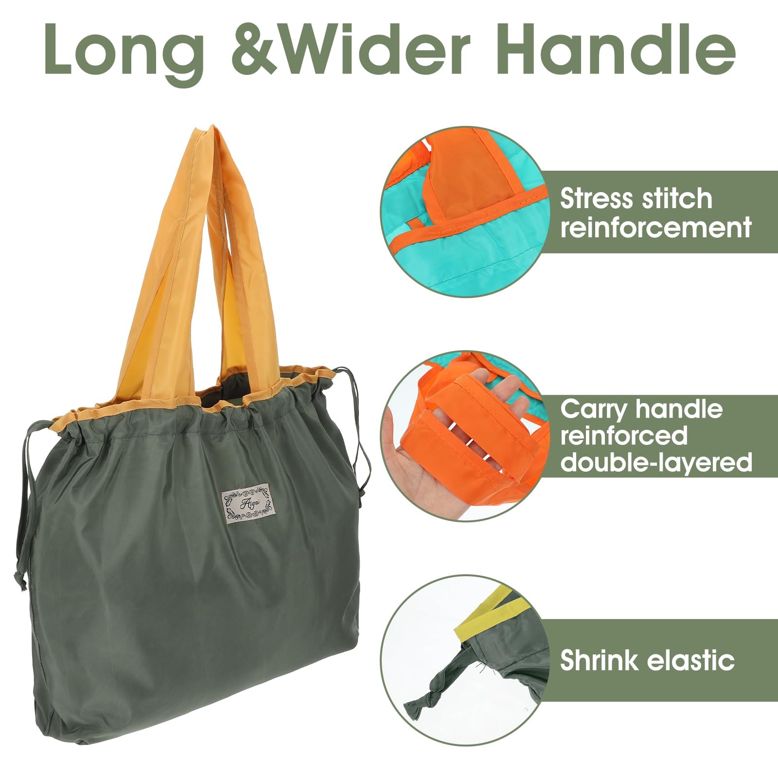 Reusable Grocery Bags, Colorful Shopping Bags,Machine Washable,Foldable,Durab…