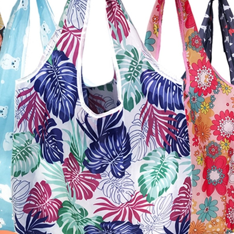 Foldable Shopping Bag Tote with Spacious Interior Great for & Necessities