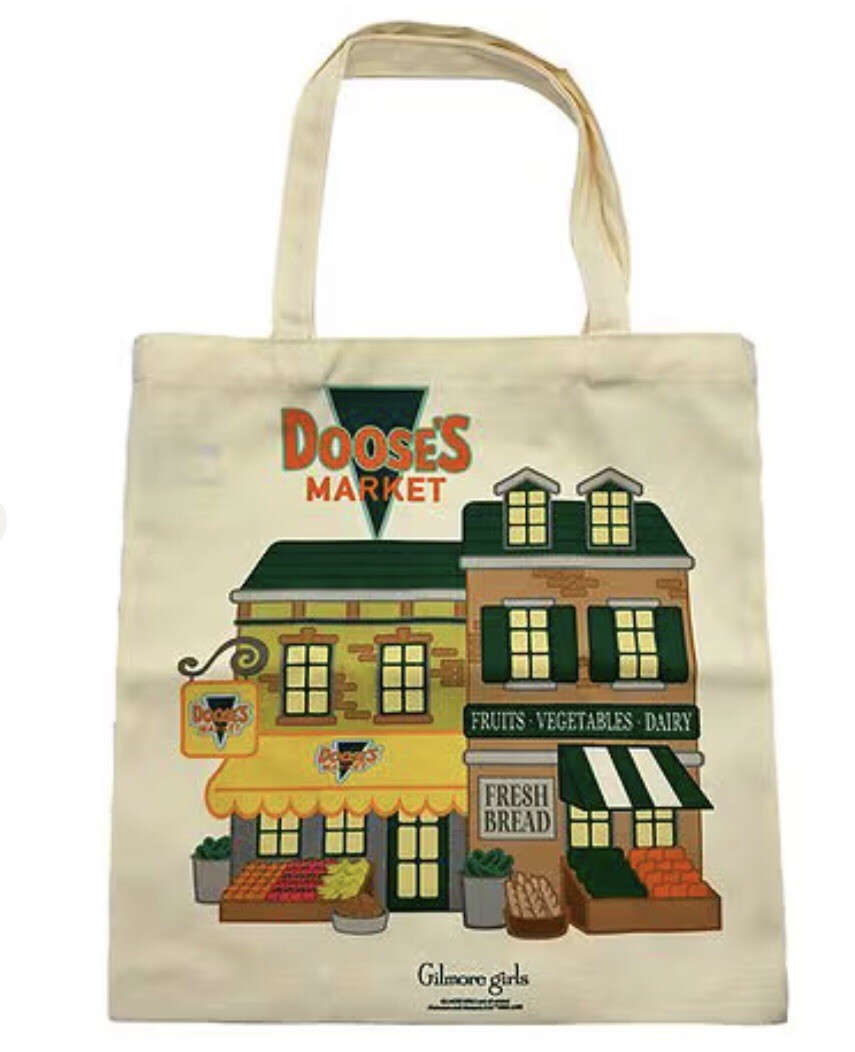 GILMORE GIRLS CANVAS TOTE BAG DOOSE’S MARKET NEW IN PKG 13″L X 15.5H