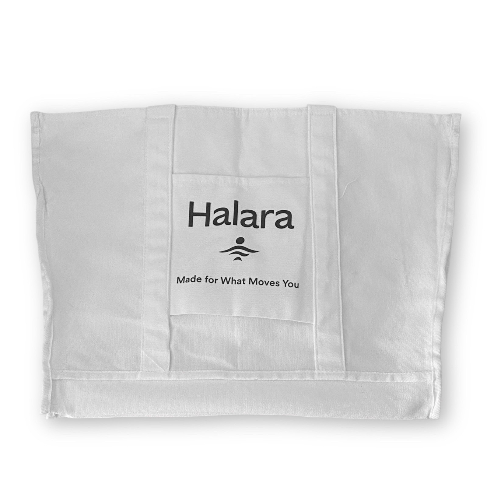 Halara Letter Print Casual White Canvas Tote Bag Made For What Moves You