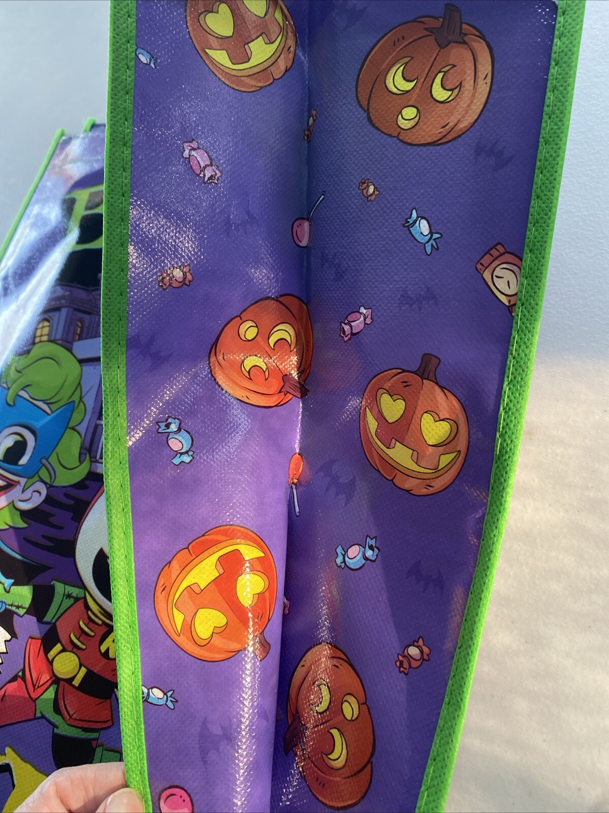 Dc Super Friends Reusable Halloween Shopping Tote Bag New
