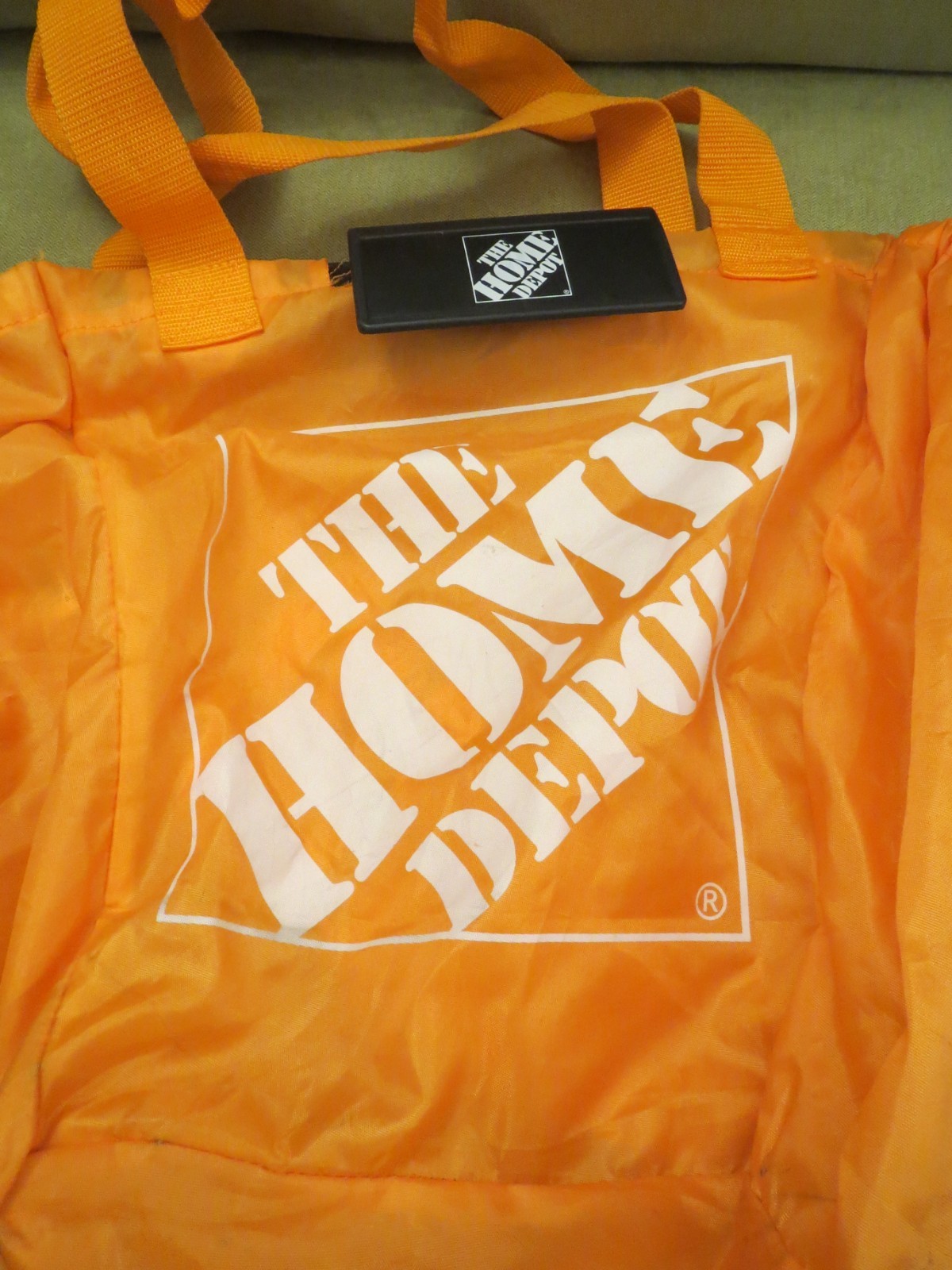 Home Depot Carryalls Heavy Duty Reusable Bag, Attach to Shopping Cart, SEE NOTES