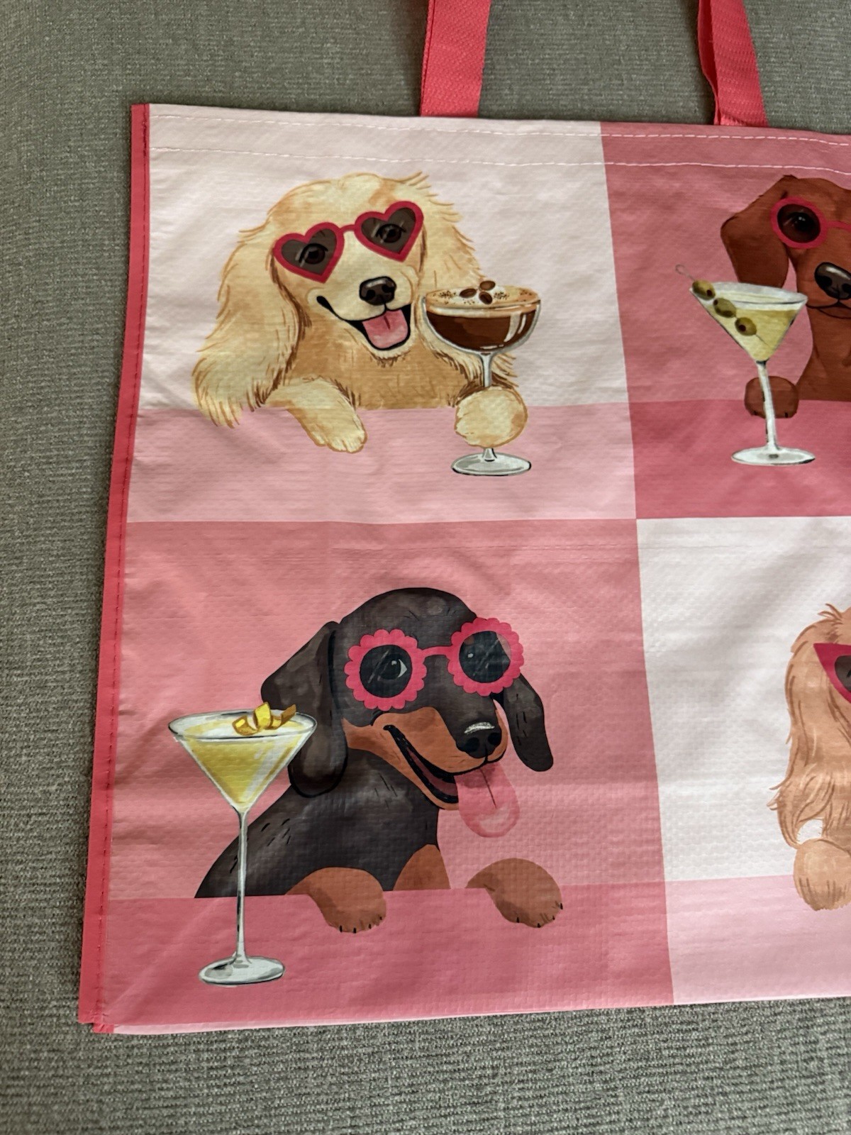Weenies & Martinis Dachshund Tote bag TJ Maxx reusable shopping bag dogs