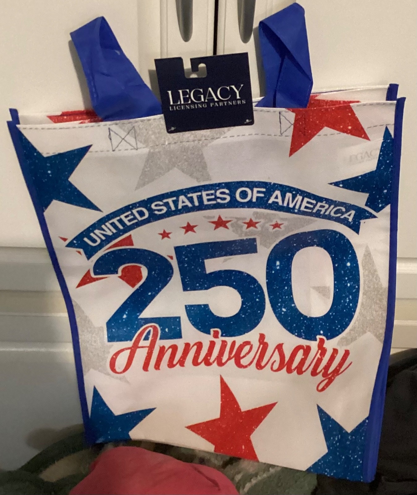 Publix United States of America Reusable Shopping Bag 250 Anniversary Stars NWT