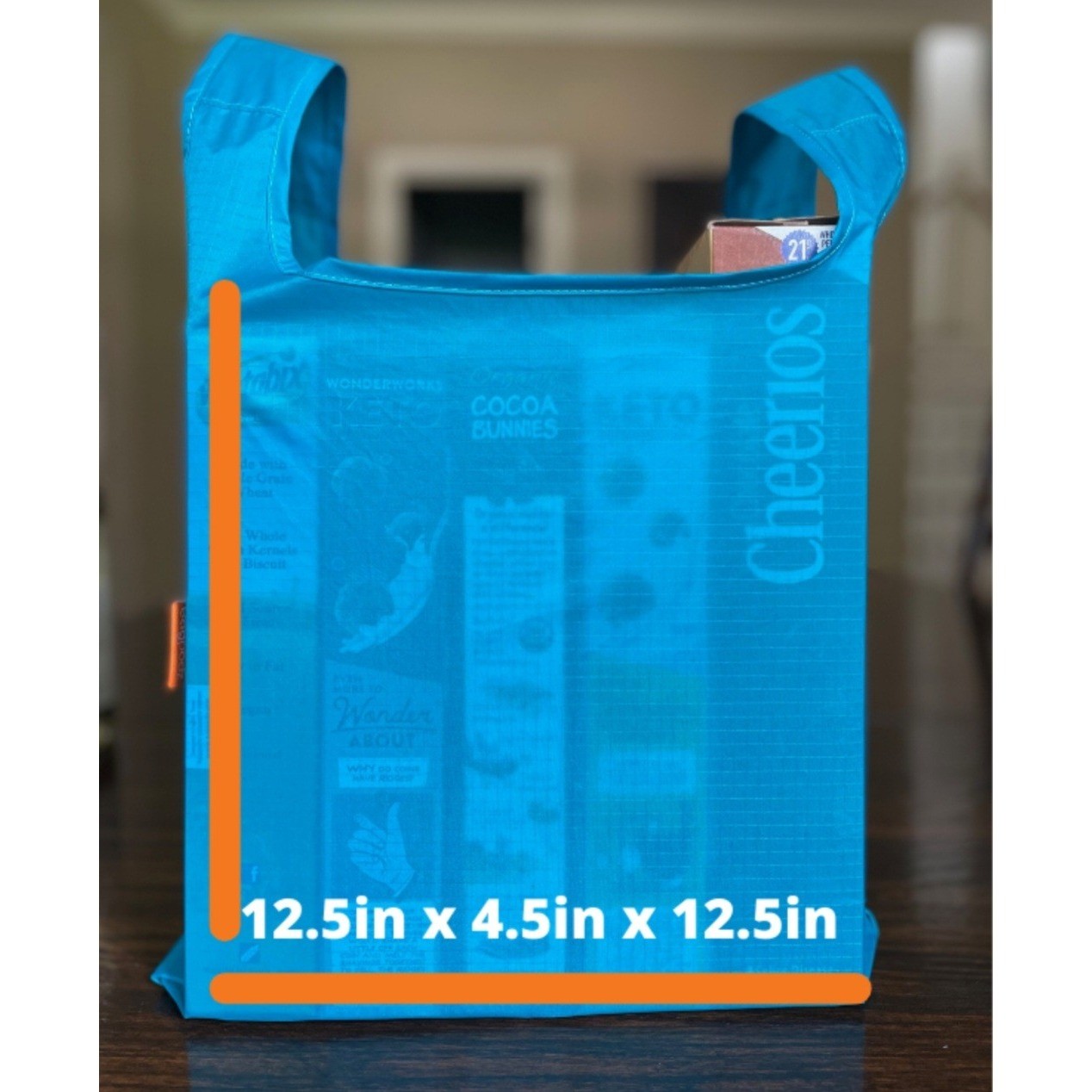 BagPodz Reusable Shopping Bag System Black Pod 5 – Blue Ripstop Nylon Bags