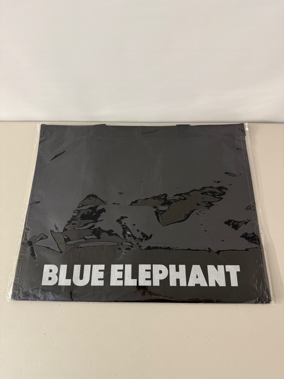 blue elephant tote bag